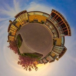 360 Architechture Madison Panorama Sphere Spherical Stereographic Projection Tiny Planet Wisconsin