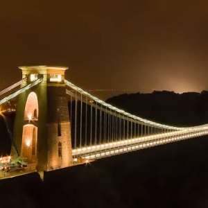 Bristol Suspension Bridge England Fireworks United Kingdom
