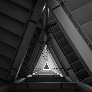 Architecture black and white City England Pattern Spaceship Stair Staircase Starship Symmetry Triangle United Kingdom