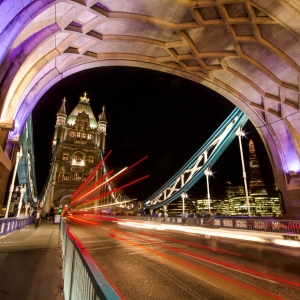 Architecture blur Bridge bus England London Tower Bridge traffic United Kingdom